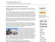 Tablet Screenshot of eauclaireroofer.com